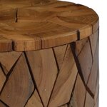 Vidaxl tabouret mosaïque marron bois de teck solide