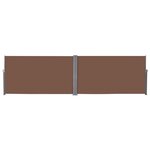 vidaXL Auvent latéral rétractable 160 x 600 cm Marron