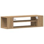 Meuble TV mural vidaXL en chêne artisanal 100x30x26 5 cm en bois d'ingénierie