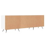 vidaXL Meuble TV blanc 150x30x50 cm bois d'ingénierie