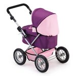 BAYER Poussette Landau Pour Poupée Trendy Prune, Réglable - 68 Cm