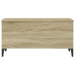 vidaXL Table basse Chêne sonoma 90x44 5x45 cm Bois d'ingénierie