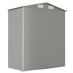 vidaXL Abri de jardin Gris clair 192x108x223 cm Acier galvanisé