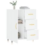vidaXL Buffet blanc 69 5x34x90 cm bois d'ingénierie