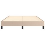 VidaXL Cadre de lit sans matelas cappuccino 140x200 cm similicuir