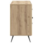 vidaXL Buffet Chêne artisanal 89 x 34 5 x 60 cm Bois d'ingénierie