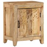 vidaXL Table de chevet 40x30x50 cm Bois de manguier massif