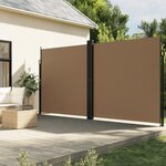 vidaXL Auvent latéral rétractable taupe 200x1000 cm