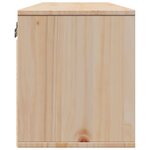 vidaXL Armoire murale 100x30x35 cm Bois de pin massif