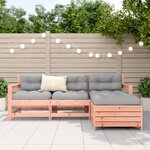 vidaXL Salon de jardin 4 Pièces bois massif sapin de douglas