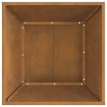 vidaXL Braise Marron 60 x 60 x 35 cm Acier