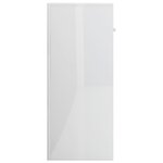 vidaXL Buffet Blanc brillant 60x30x75 cm Bois d'ingénierie