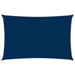 vidaXL Voile de parasol Tissu Oxford rectangulaire 4x7 m Bleu