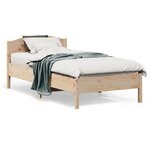 vidaXL Cadre de lit sans matelas 90x190 cm bois de pin massif