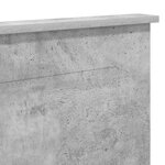 vidaXL Tête de lit Gris béton 200 cm Bois d'ingénierie