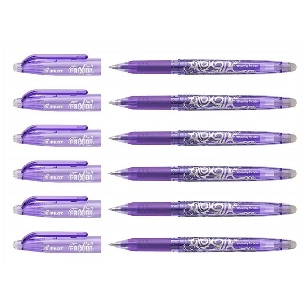Stylo roller FRIXION BALL 05 violet x 6 PILOT
