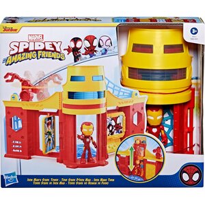 Hasbro F93515X0 - Marvel Spidey et ses amis extraordinaires  Coffret Tour Stark avec figurine Iron Man