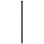 vidaXL Tête de lit métal noir 107 cm