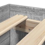 vidaXL Cadre de lit sans matelas sonoma gris 90x200 cm