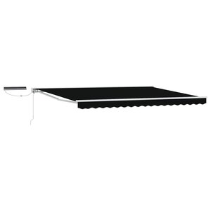 vidaXL Auvent rétractable électrique Noir et Blanc 4 × 3 m