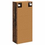 vidaXL Meuble de lavabo mural Bois ancien 35 x 20 x 81 cm