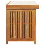 vidaXL Boîte à coussins d'extérieur 90x50x60 5 cm bois massif d'acacia