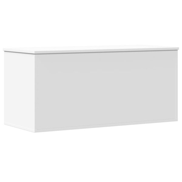vidaXL Boîte de rangement blanc 100x42x46 cm bois d'ingénierie