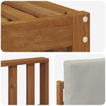 vidaXL Ensemble de canapés d'extérieur 9 pc Naturel et gris clair