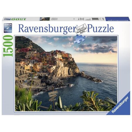 Puzzle 1500 pieces - vue sur les cinque terre - ravensburger