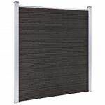 vidaXL Panneau de clôture WPC 180x186 cm Noir