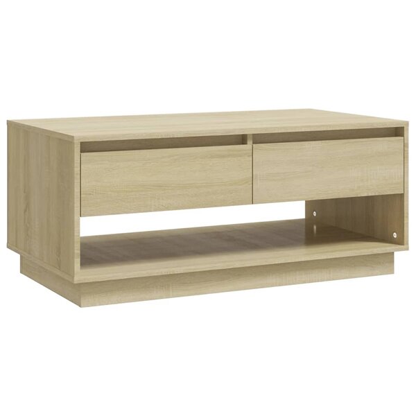 vidaXL Table basse Chêne sonoma 102 5x55x44 cm Bois d'ingénierie