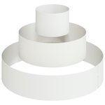 vidaXL Grand pot en métal Acier/Blanc Acier revêtu de poudre Grand