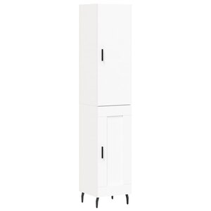 vidaXL Buffet haut Blanc 34 5x34x180 cm Bois d'ingénierie
