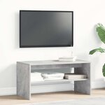 vidaXL Meuble TV Gris cement 80 x 40 x 40 cm Aggloméré