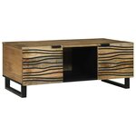 vidaXL Table basse Marron et Noir 100 x 54 x 40 cm