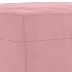 vidaXL Ensemble de canapés 3 Pièces avec coussins Rose Velours