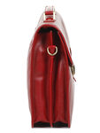 Serviette cartable homme Premium en cuir - KATANA - 2 soufflets - 38 cm - 31022-Rouge