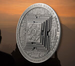 Pièce de monnaie en Argent 2000 Togrog g 93.3 (3 oz) Millésime 2022 Archeology Symbolism VAIROCHANA BUDDHA MANDALA