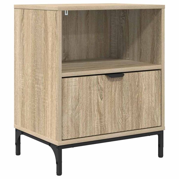 vidaXL Table de chevet Chêne sonoma 49 x 36 x 61 cm Bois d'ingénierie