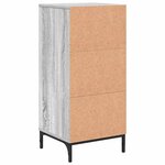 vidaXL Cabinet de salle de bain Gris Sonoma 39 5 x 36 x 88 cm