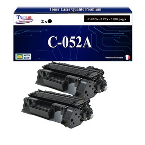 T3AZUR - 2x Toners compatibles avec Canon 052 pour Canon LBP-212dw  LBP-215x  LBP-214dw Noir - 3 200p