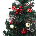 vidaXL Arbre de Noël artificiel pré-éclairé d'allée 2 Pièces 76 cm PVC