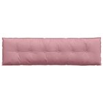 vidaXL Coussin de Dos Rose 180 x 50 cm Tissu en velours côtelé