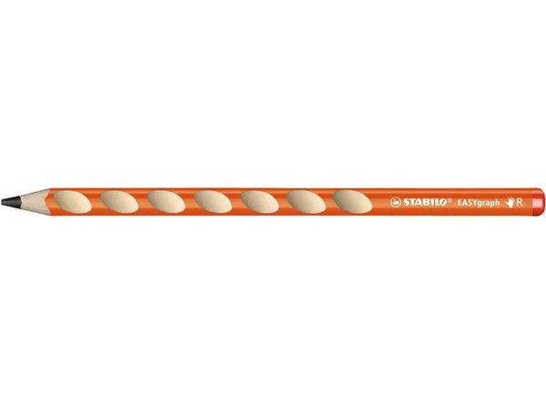 Crayon graphite STABILO EASYgraph HB droitier - orange STABILO