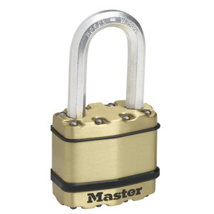 Cadenas Haute Sécurité A Clé Acier Laminé + Finition Laiton Extérieur Anse M M1BEURDLF