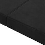 vidaXL Canapé-lit pliable 80 x 67 x 45 cm Noir