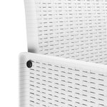 vidaXL Chaise de jardin 4 Pièces Blanc 53 x 49 x 85 cm Polypropylène