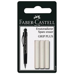 Lot de 3 Gommes pour porte-mine Grip Plus FABER-CASTELL