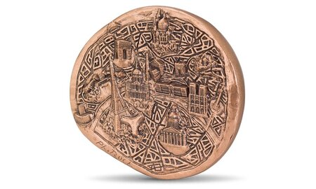 Médaille bronze paris  par jean-philippe roch