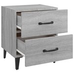 Vidaxl table de chevet sonoma gris 40x35x47 5 cm